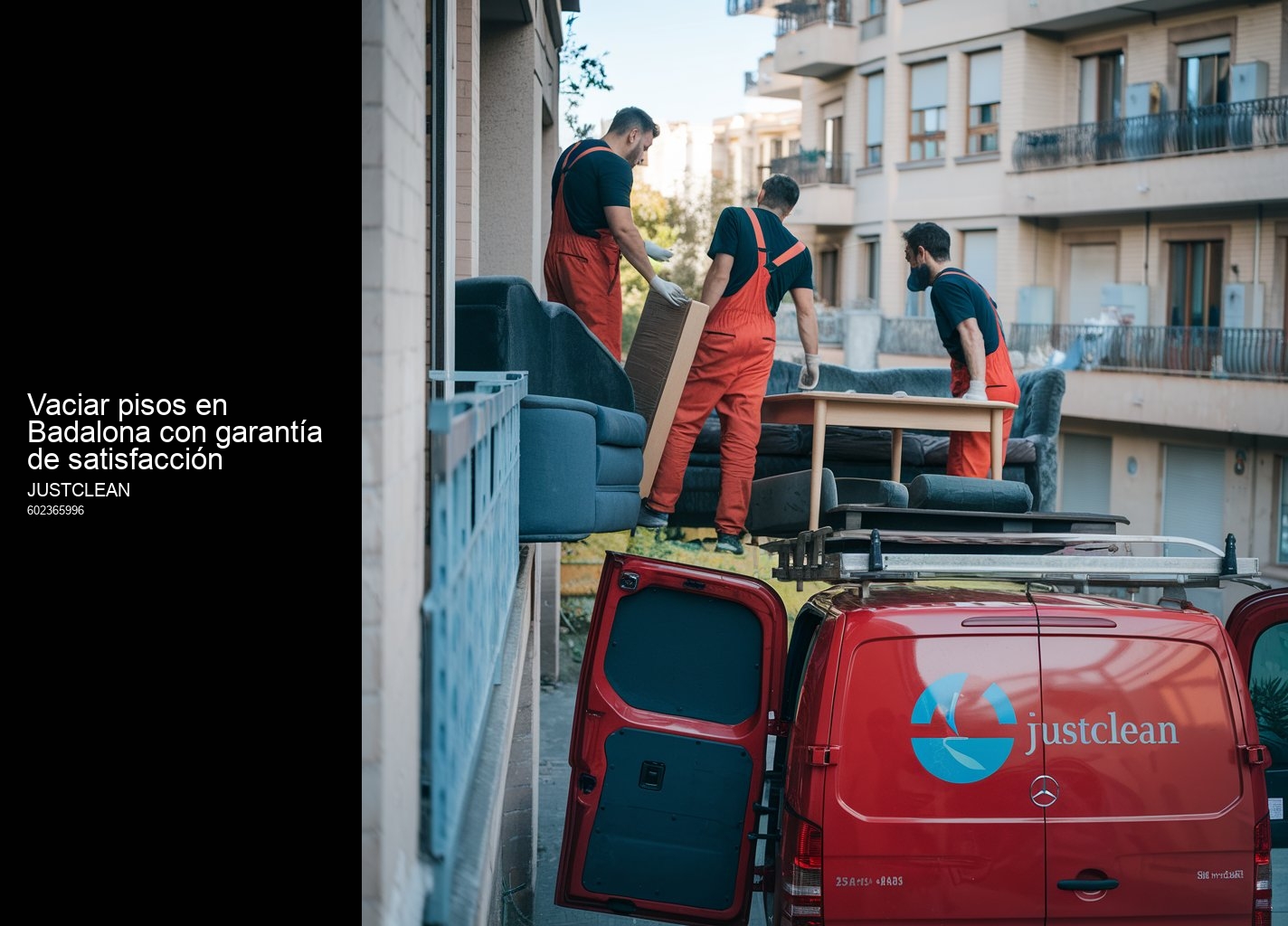 Vaciado de viviendas afectadas por síndrome de Diógenes en Badalona