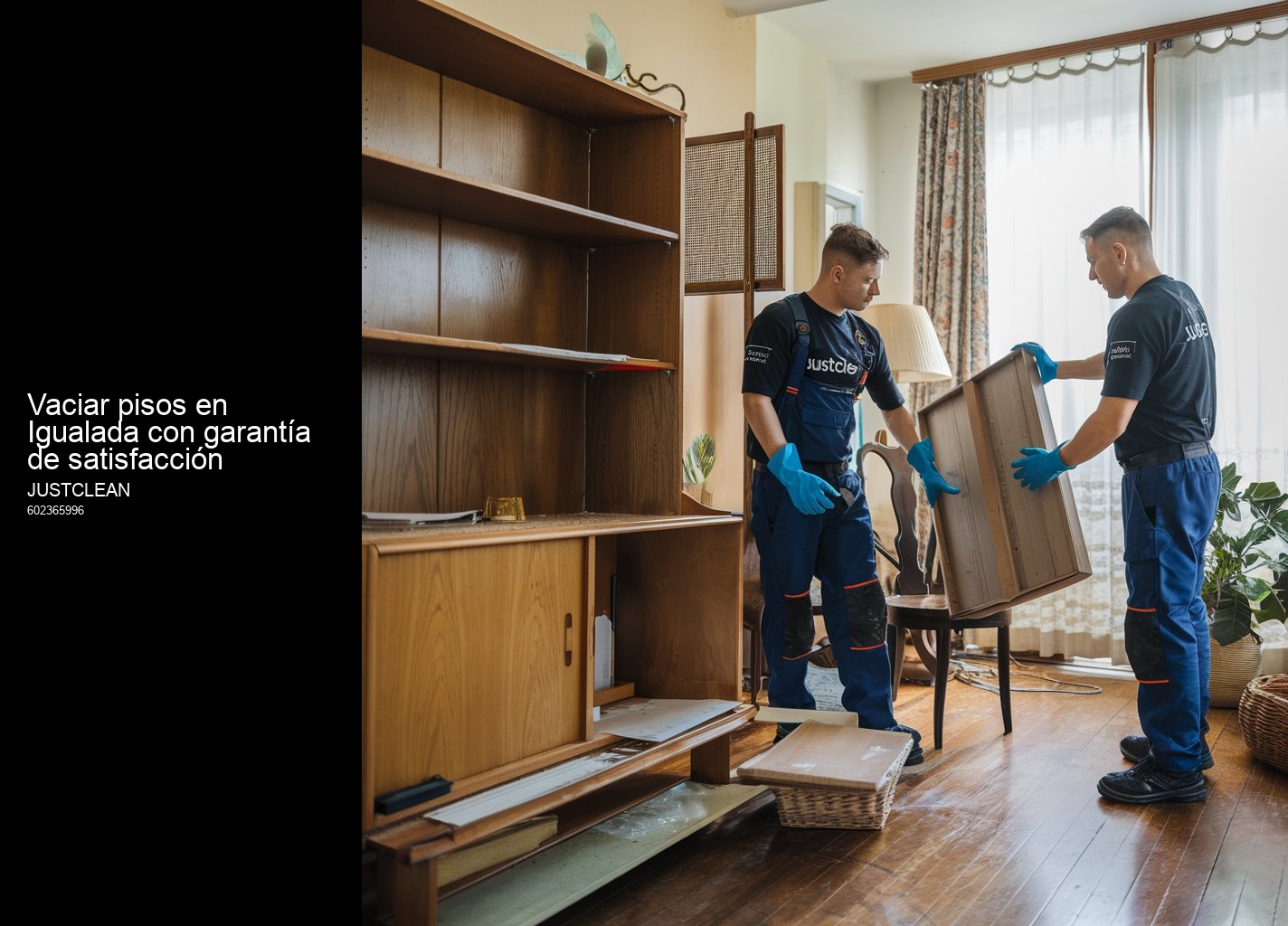 Vaciar pisos en Igualada con garantía de satisfacción