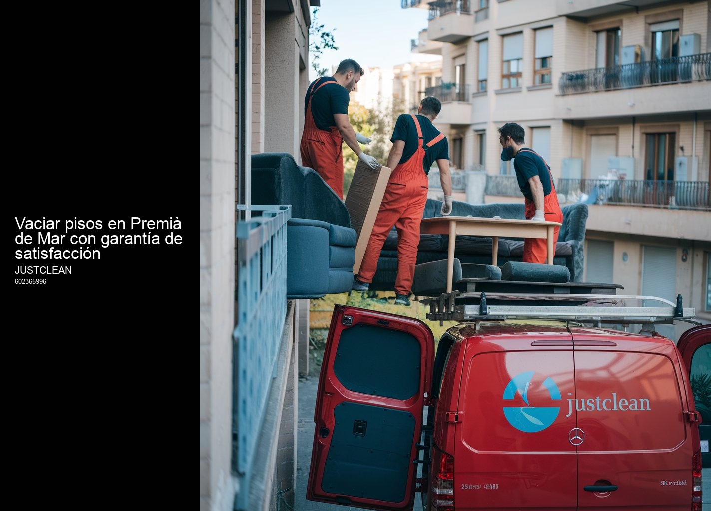 Vaciado de viviendas afectadas por síndrome de Diógenes en Premià de Mar