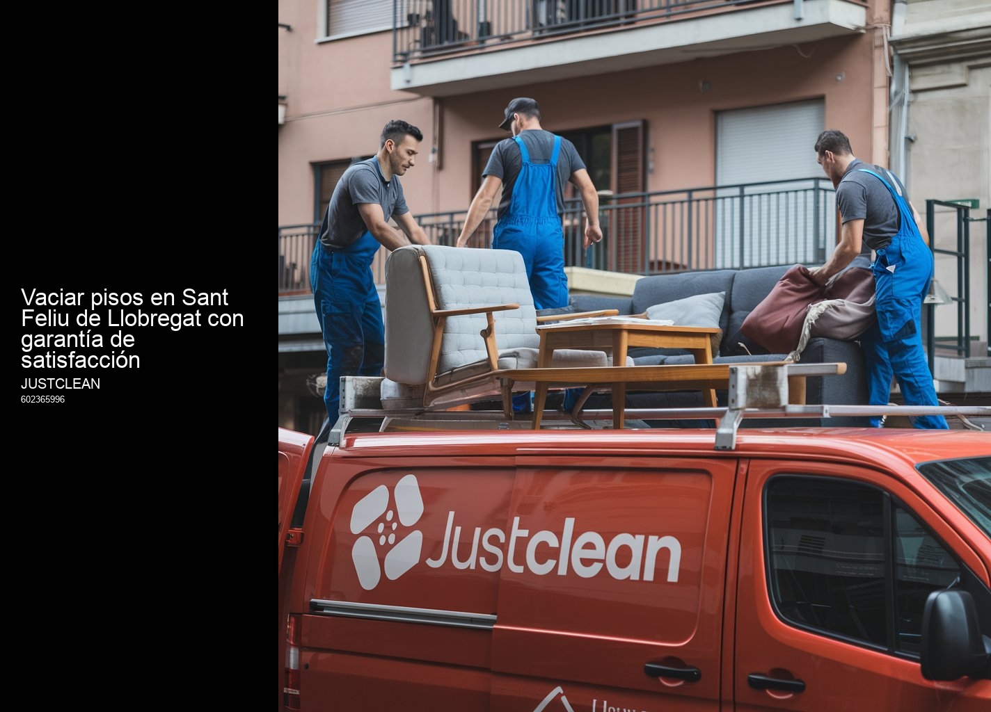 Vaciar pisos en Sant Feliu de Llobregat con garantía de satisfacción